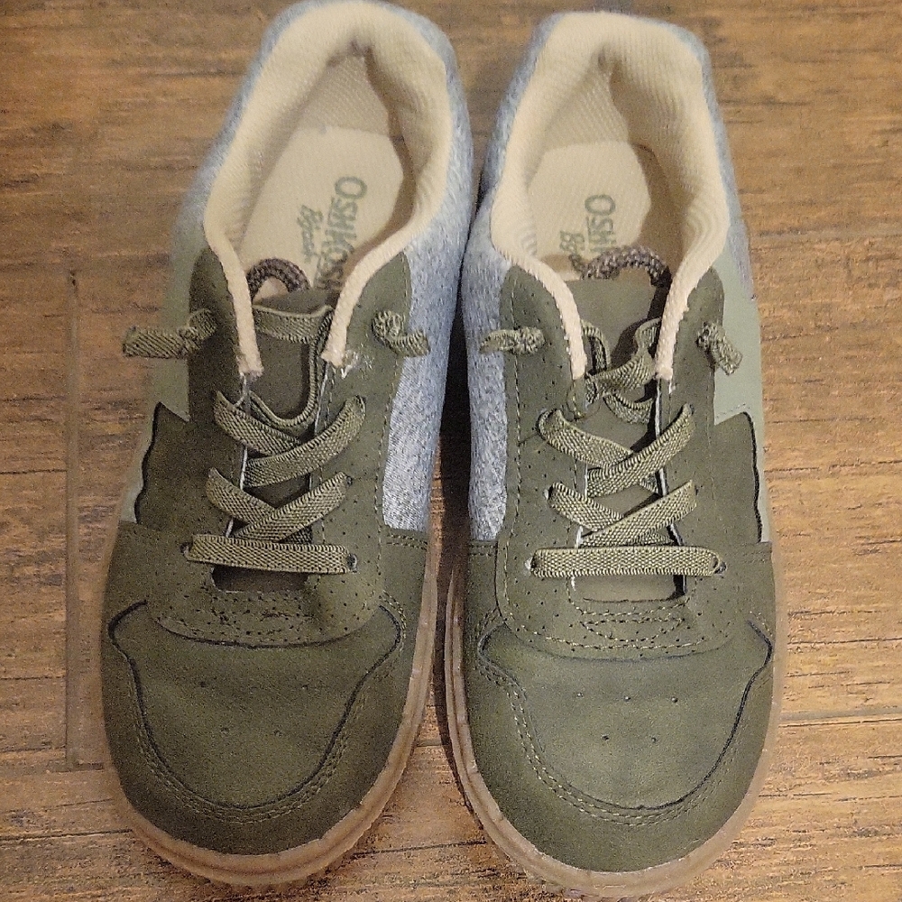 OshKosh B'gosh Green and Gray Kids Sneakers